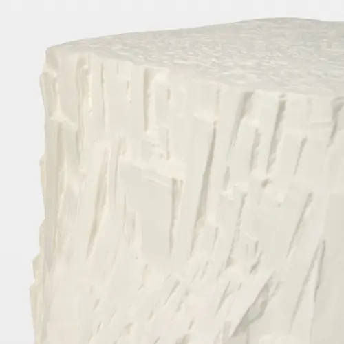Soros Accent Table-White-Wide