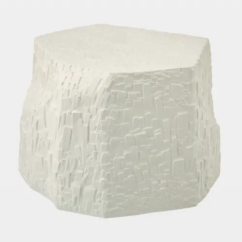 Soros Accent Table-White-Wide