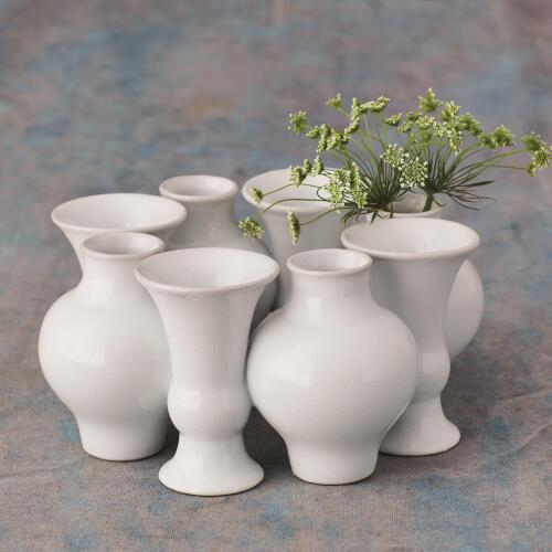 Chinoise Bud Wreath-White Crackle