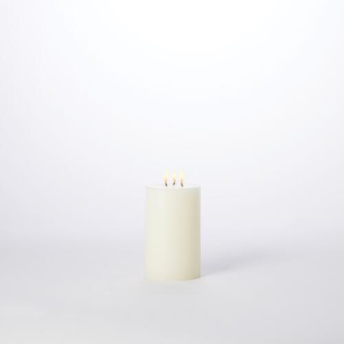 3 Wick Pillar Candle-Unscented