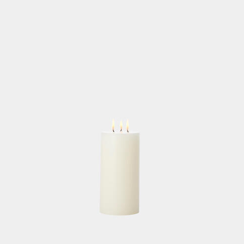 3 Wick Pillar Candle-Unscented