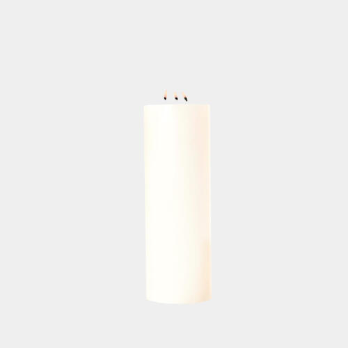 3 Wick Pillar Candle-Unscented