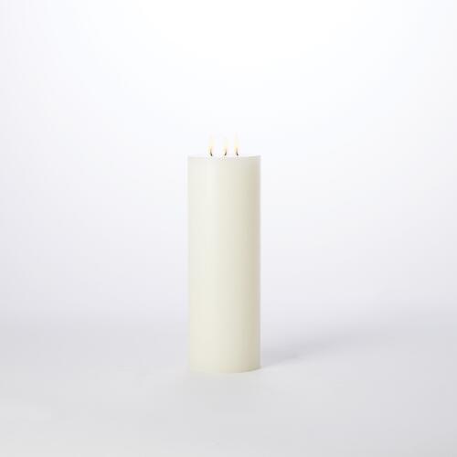 3 Wick Pillar Candle-Unscented