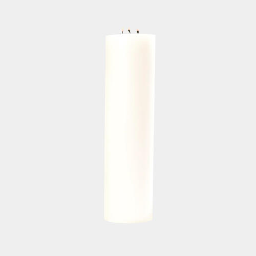 3 Wick Pillar Candle-Unscented