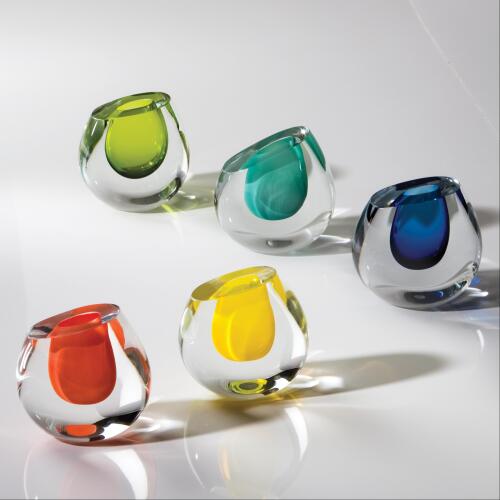 Color Drop Vase-Lime