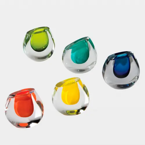 Color Drop Vase-Aqua