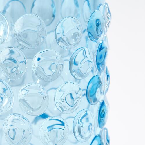 Bubble Cylinder Vase-Cobalt