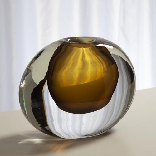 Offset Vase-Moss Green