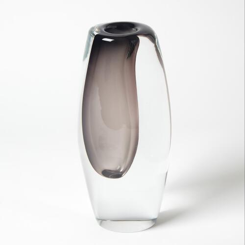 Offset Vase-Grey