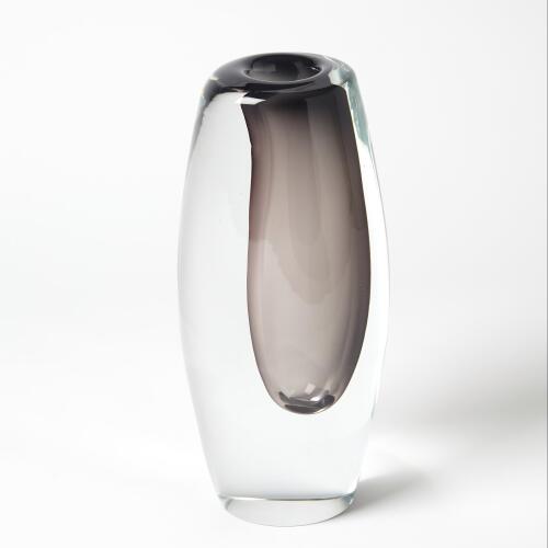 Offset Vase-Grey