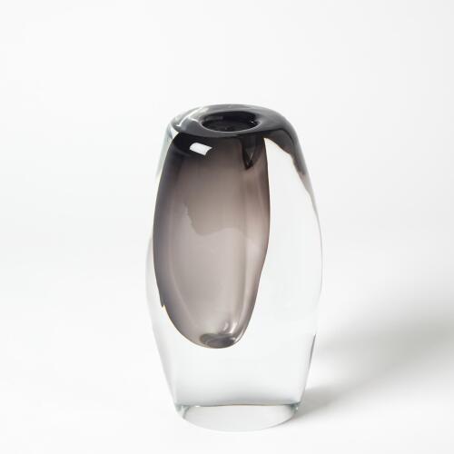 Offset Vase-Grey