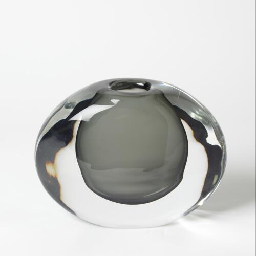 Offset Vase-Grey