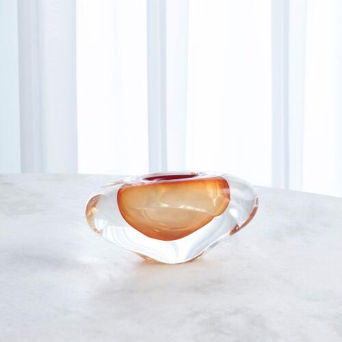 Abstract Bean Vase-Persimmon
