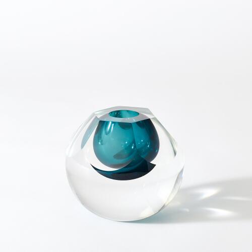 Cut Glass Vase-Azure