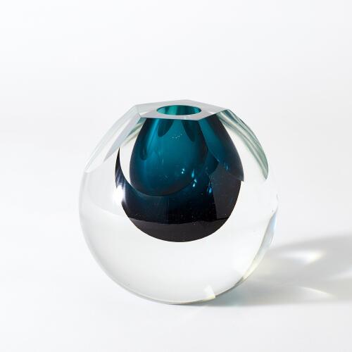 Cut Glass Vase-Azure