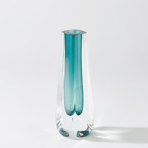 Cut Glass Vase-Azure