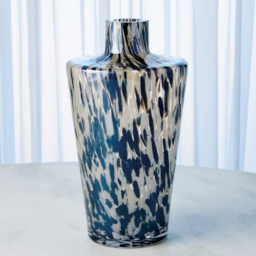 Confetti Shoulder Vase-Black/Beige