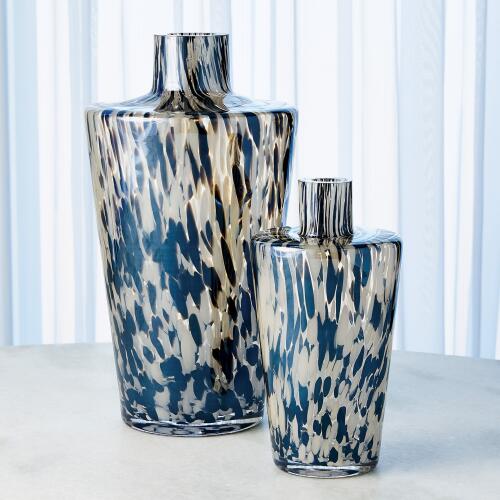 Confetti Shoulder Vase-Black/Beige