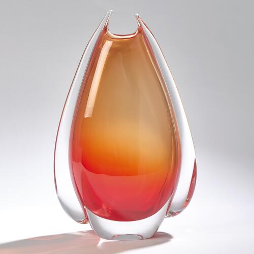 Fin Vase-Cinnabar
