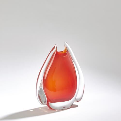 Fin Vase-Cinnabar