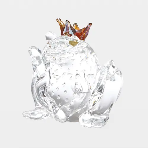 Frog Prince-Clear w/Bubbles