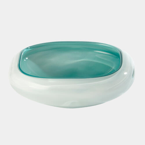 April Cased Glass Bowl-Azure