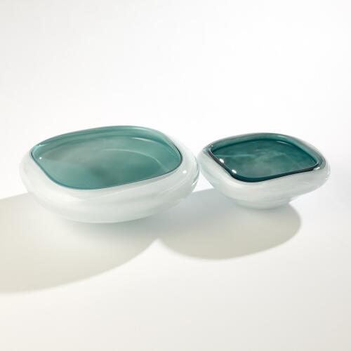Cased Glass Bowl-Azure
