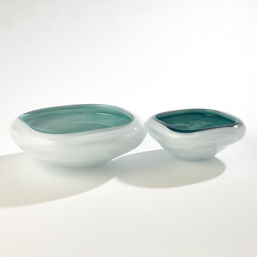 Cased Glass Bowl-Azure