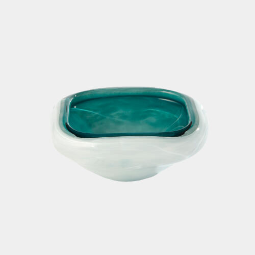 April Cased Glass Bowl-Azure