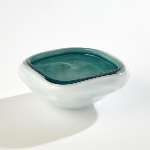 Cased Glass Bowl-Azure
