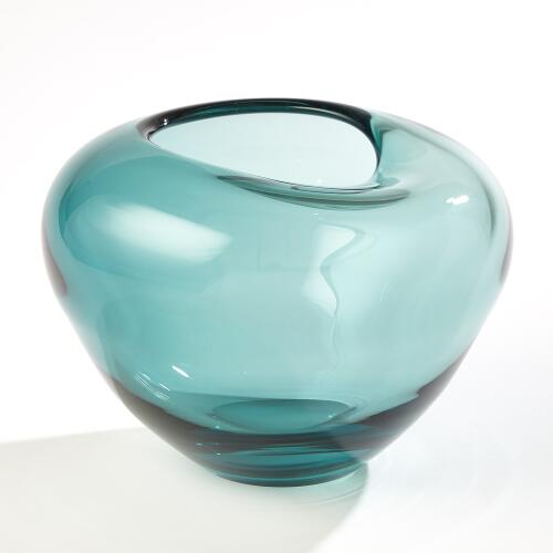 Undulating Vase-Azure
