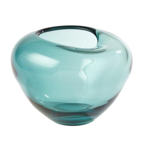 Undulating Vase-Azure
