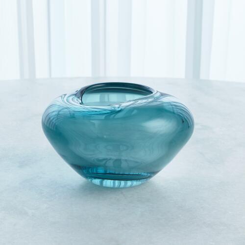 Undulating Vase-Azure