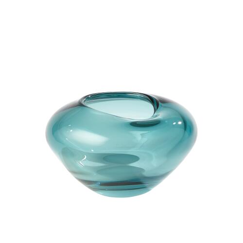Undulating Vase-Azure