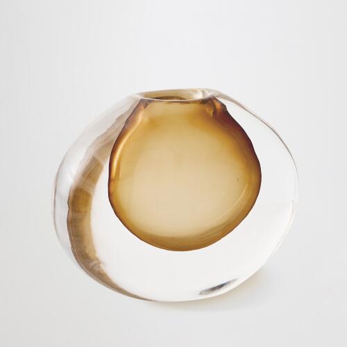 Micro Bubble Vase-Amber
