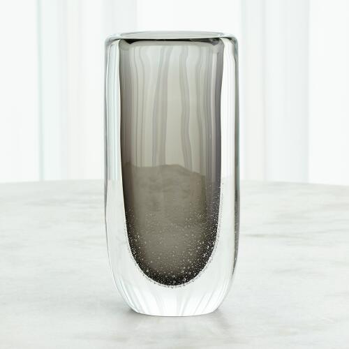 Micro Bubble Vase-Grey