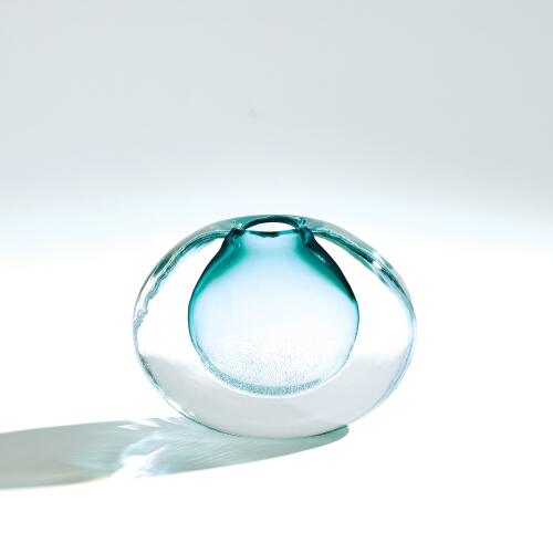 Micro Bubble Vase-Azure