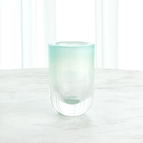 Bubble Cylinder Vase-Wintergreen