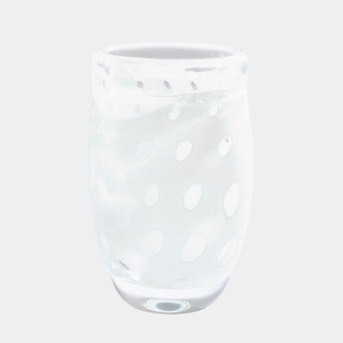 Netted Vase-White
