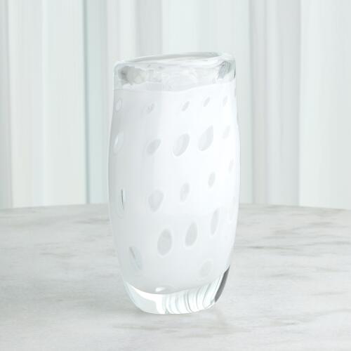 Netted Vase-White