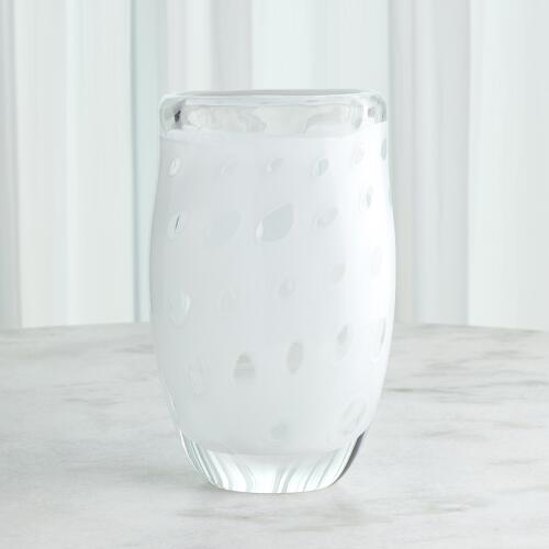 Netted Vase-White