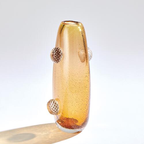 Pom Pom Vase-Amber
