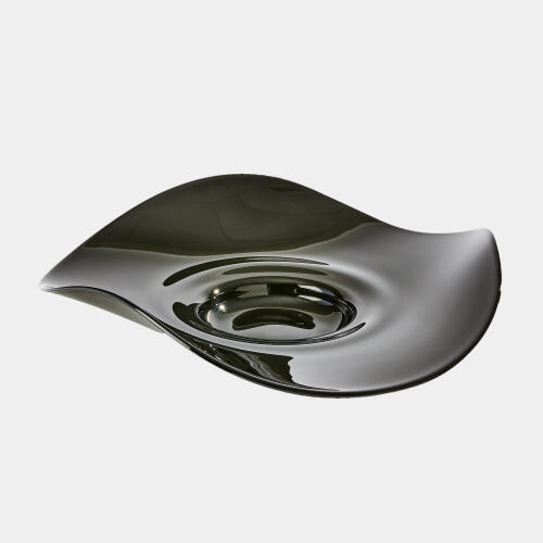 Wavy Edge Bowl-Black