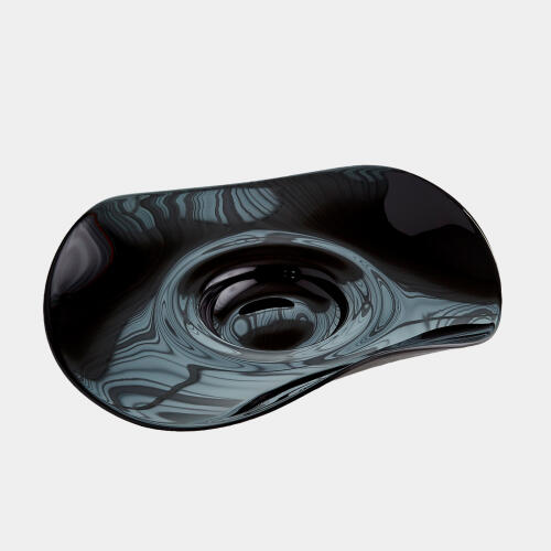 Wavy Edge Bowl-Black