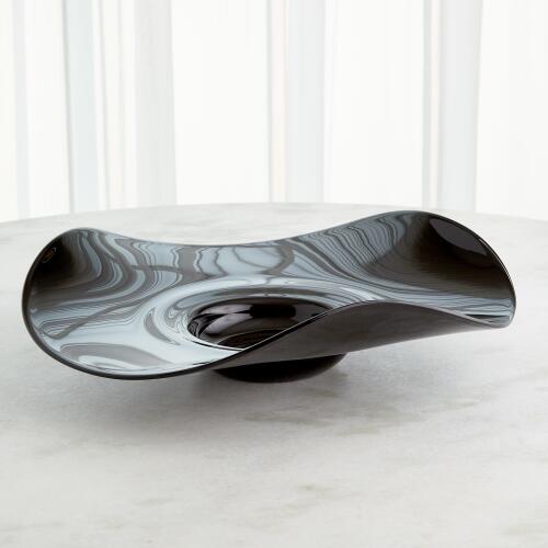 Wavy Edge Bowl-Black