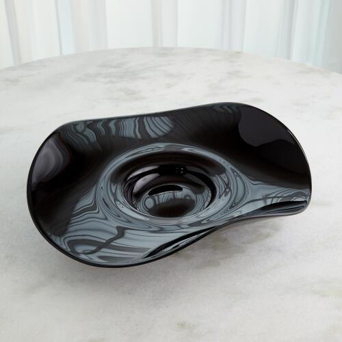 Wavy Edge Bowl-Black