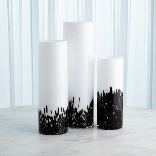 Confetti Vase-Black/White