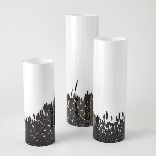 Confetti Vase-Black/White
