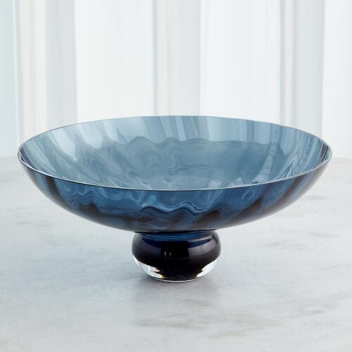 Ball Footed Bowl-Blue