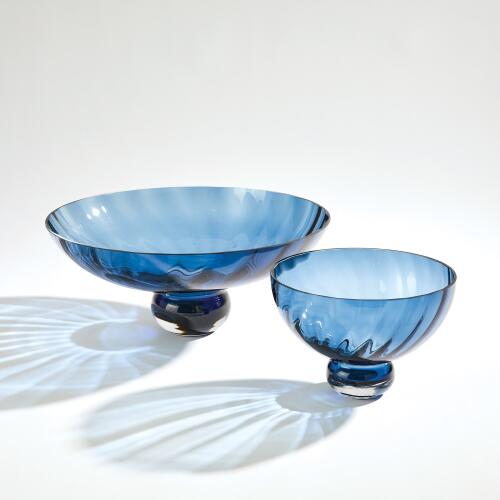 Ball Footed Bowl-Blue